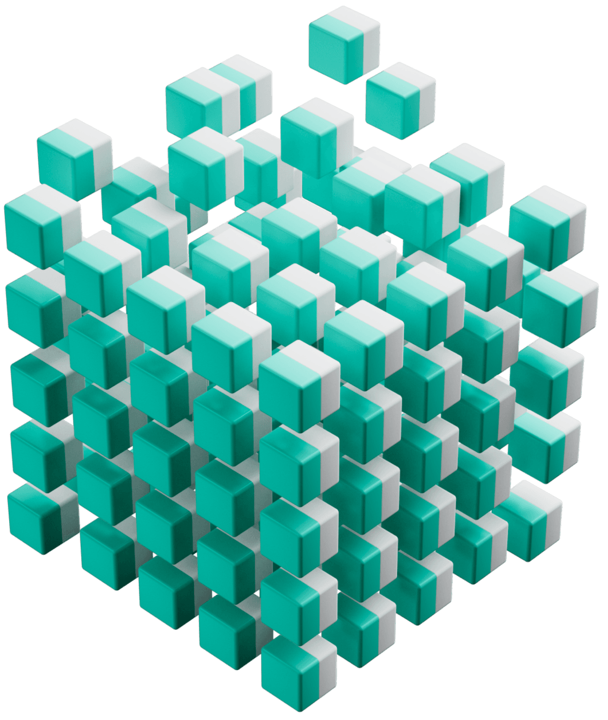 Cube of blocks